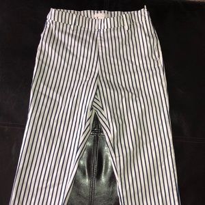 Striped high waisted pants